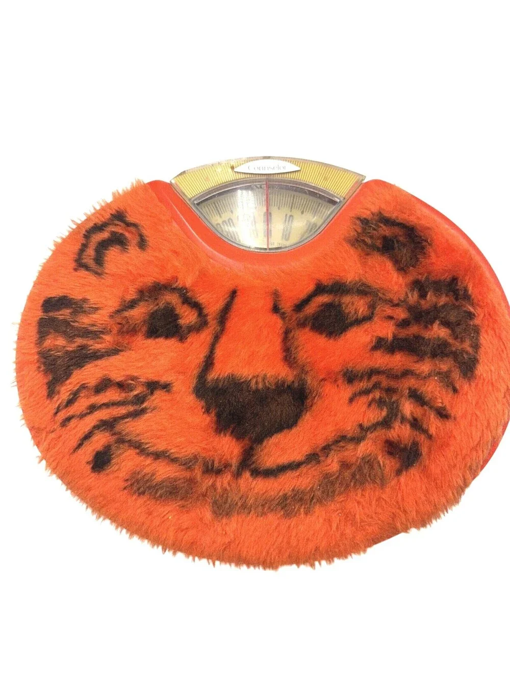 Vintage Brearley Tiger Carpet Bathroom Scale WORKS Boho Retro Opalhouse Style